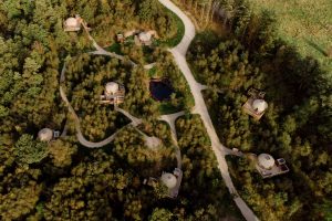 Yurtshire-Aerial Eavestone Lake