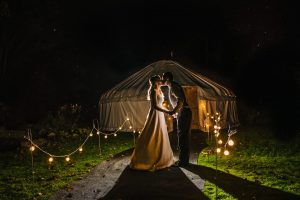 25ft yurt - Night Wedding Shot - Chris Milner Photography