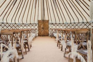 33ft yurt ceremony space - Jade Maguire photography